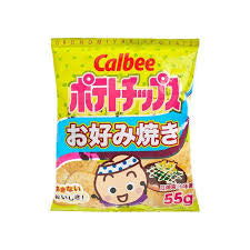 Calbee Crisps Okonomiyaki Potato Chips 55g