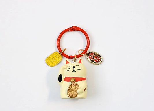 Nippon Water Sound Music Dreamy Bell (White Lucky Cat 5*7cm)