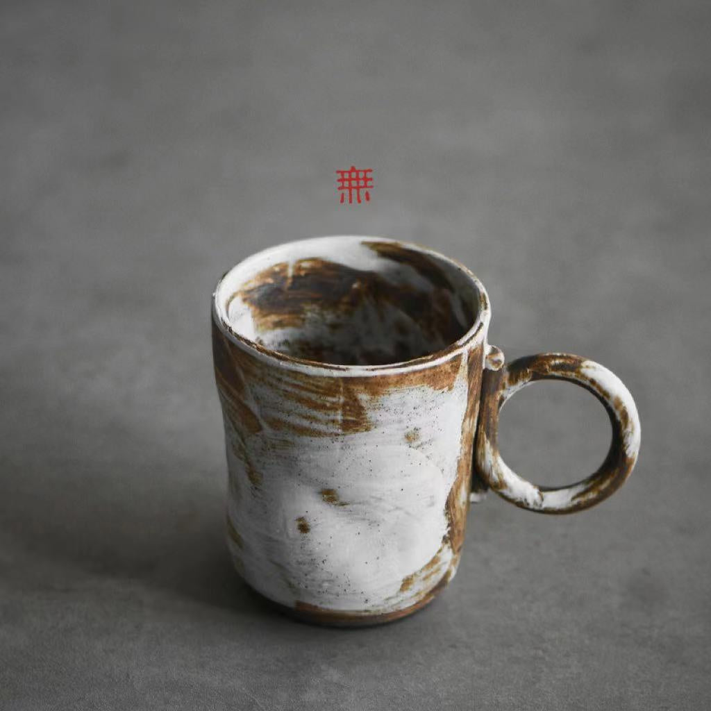 Nippon Toki Handmade Coffee/Milk Cup Tedzukuri Kohimiruku Kappu White (shiro 180ml)
