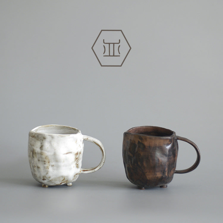 Nippon Toki Handmade Coffee/Milk Cup Tedzukuri Kohimiruku Kappu Black (kuro 201-300ml)