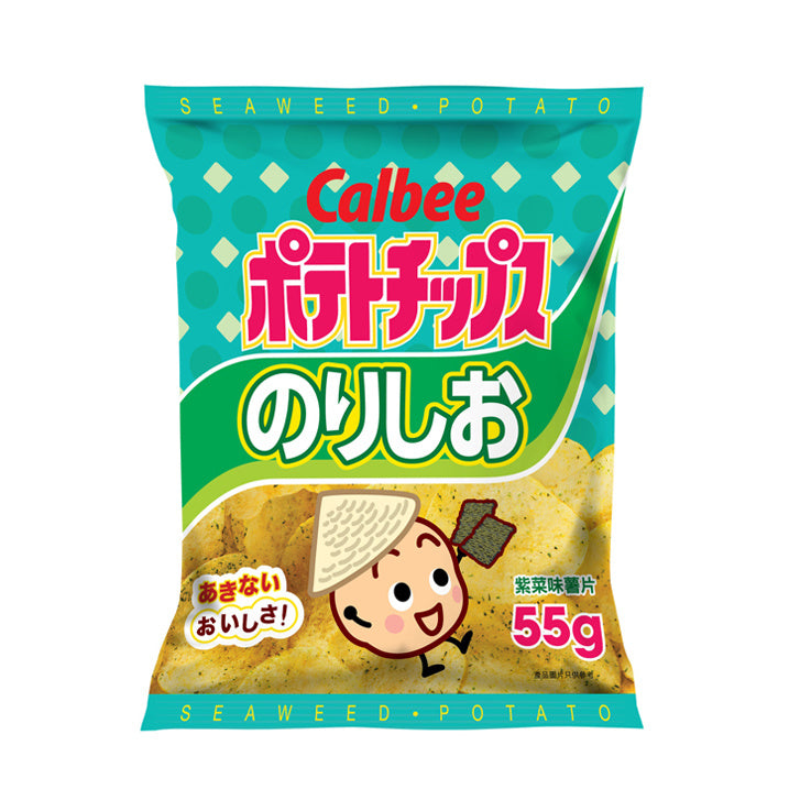 Calbee Potato Crisps Seaweed 55g