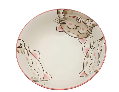 Three cats bowl Red Ø19.5 cm | H7 cm