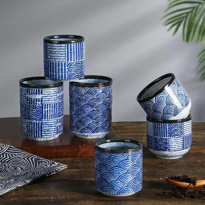 Japanese Tea Cup Edo Blue