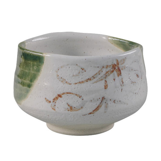 Matcha bowl Shino Oribe Nagashi Ø11 cm | H7 cm