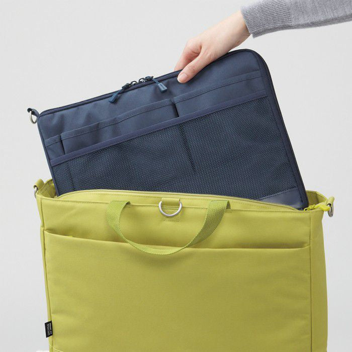 LIHIT LAB Japan Smart Fit Bag in Bag A4 Red