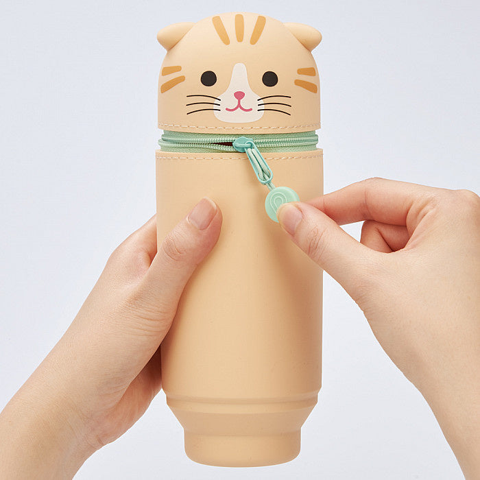 LIHIT LAB Punilabo Stand Pen Case Big Size Tabby Cat (Limited Edition)