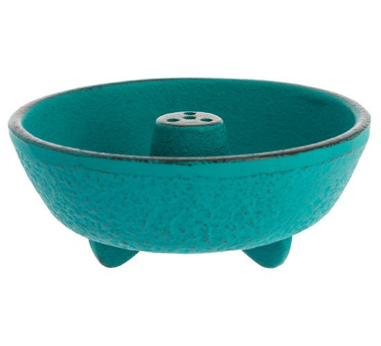 Incense Burner Iwachu Fountain Turquoise Ø8.3xH3.1 cm