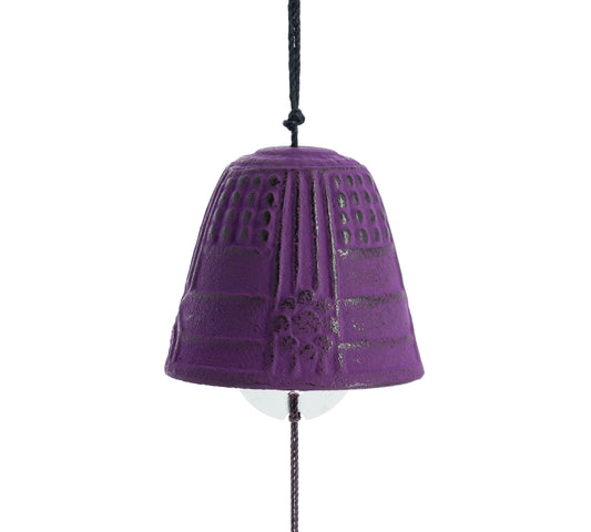Iwachu Furin Feng Shui Bell Purple 4,5 cm