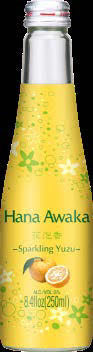 Ozeki Hana Awaka Fuga Yuzu Sparkling Sake 5% 250ml