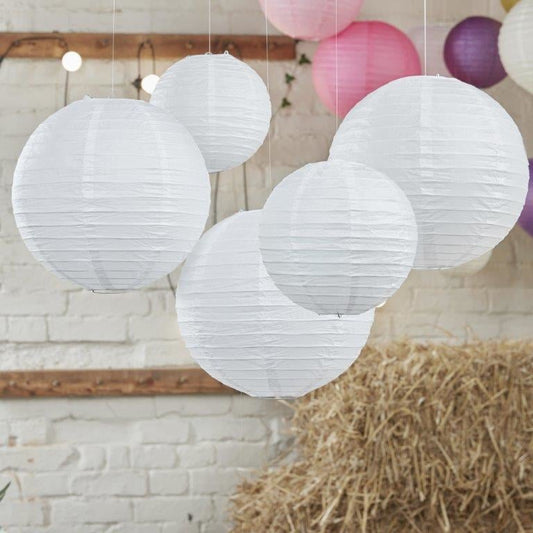 Lantern WHITE sphere Large 50cm