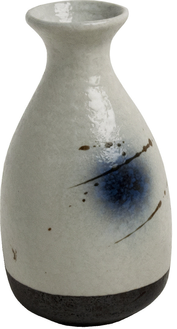 Stone Sake bottle Black-blue