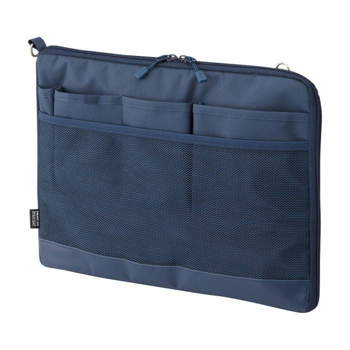 LIHIT LAB Japan Smart Fit Bag in Bag A4 Blue