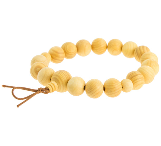 Nenju Japan wrist mala Torreya Wood