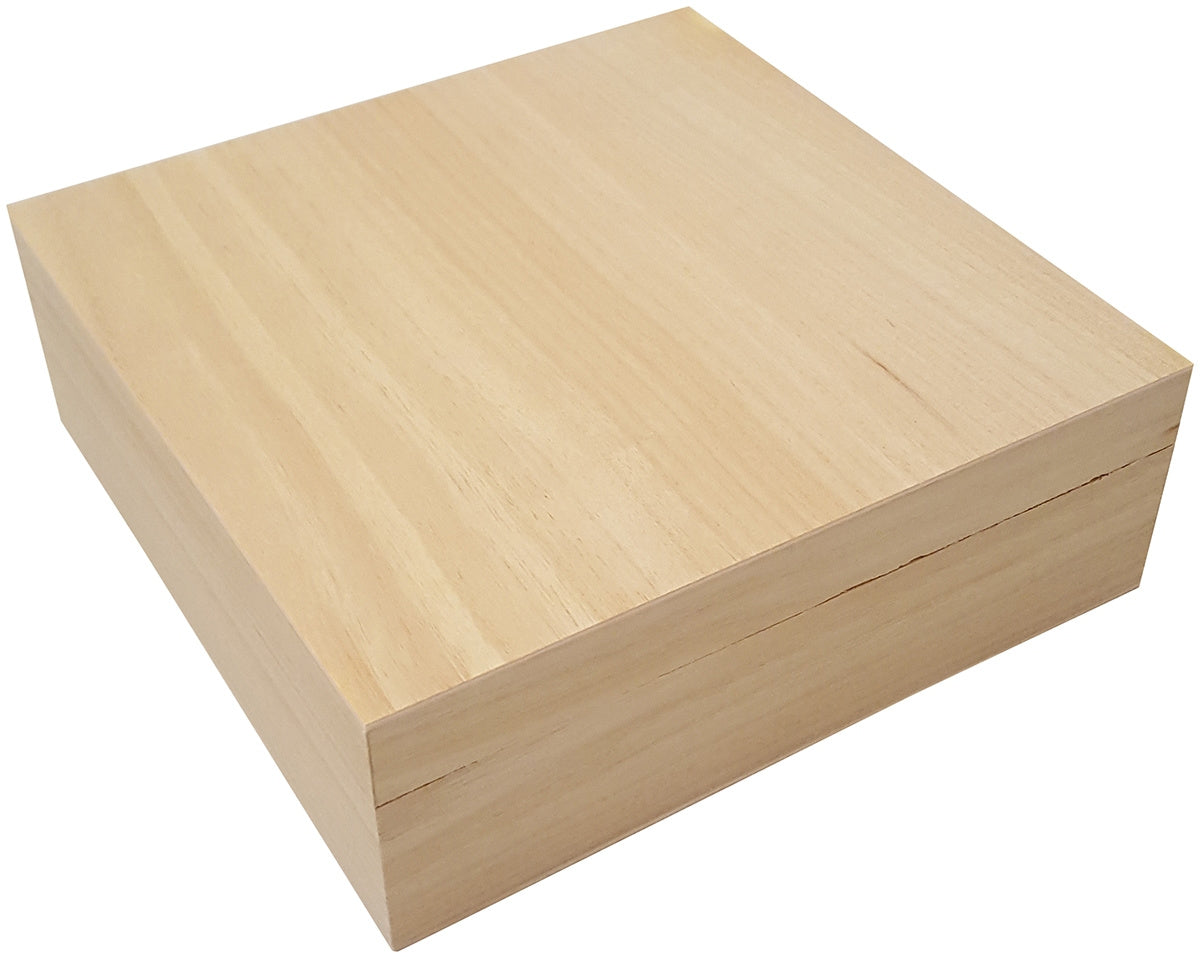 Bento Box Wood L25.2 x W25.2 x H7 cm