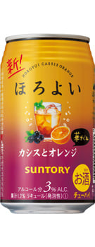 Suntory HOROYOI CASSIS ORANGE Chuhai 350ml 3%