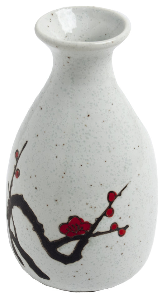 Sake bottle Japanese plum blossom