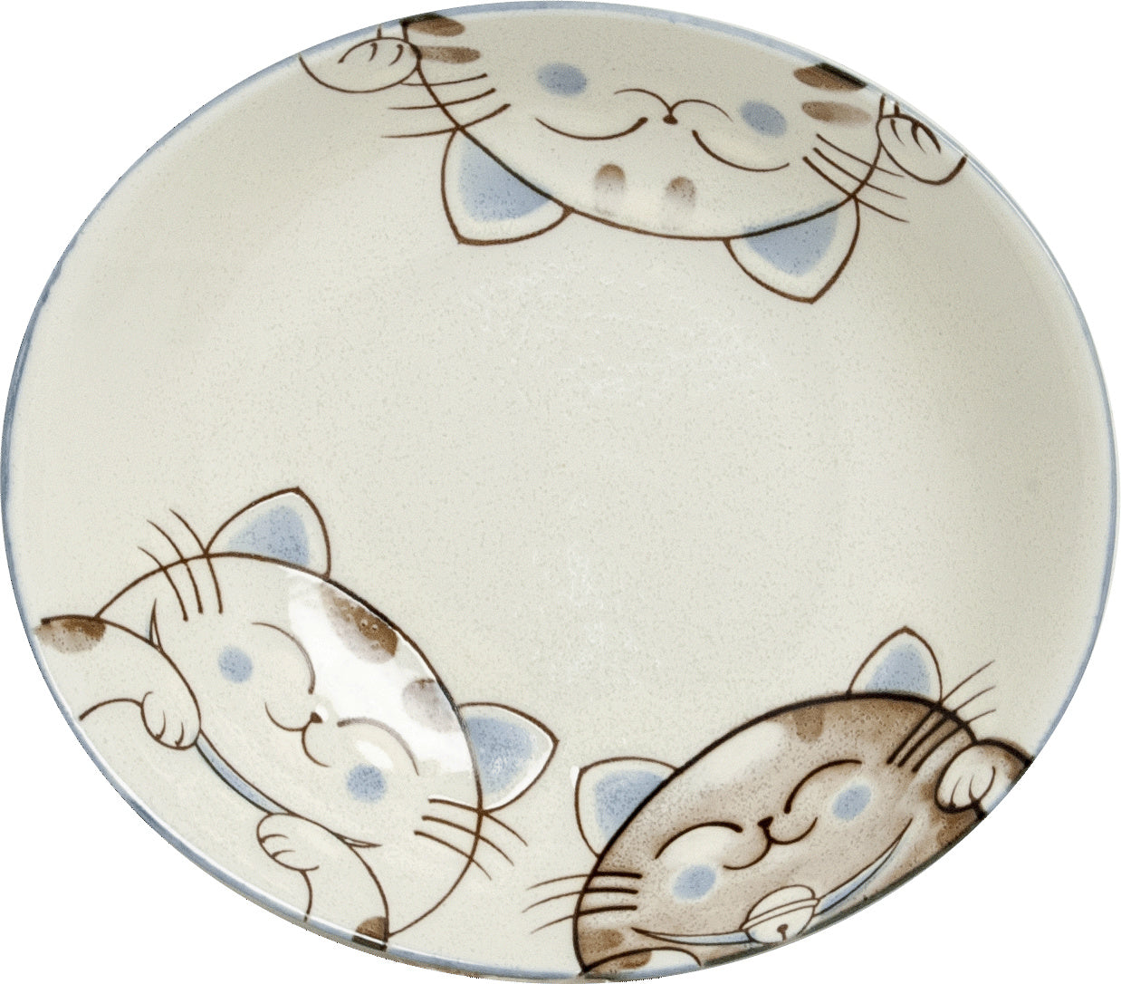 Three cats Bowls oval blue 17x15 cm | H4 cm