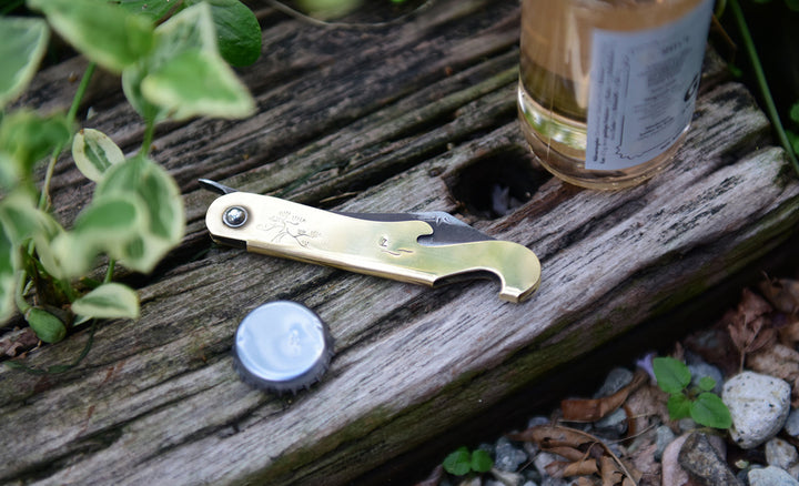 Fuji Knife Folding knife and  Bottle opener 11 x 2.4 cm