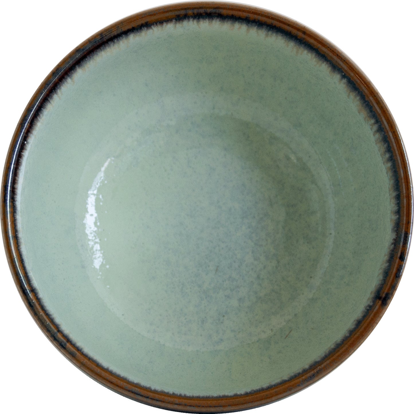 Matcha bowl white green Jade Ø13 x H7 cm