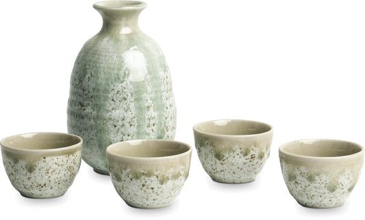 Sake set Moss Green 5 pcs