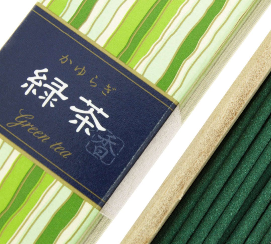 KAYURAGI incense Green tea 40 sticks