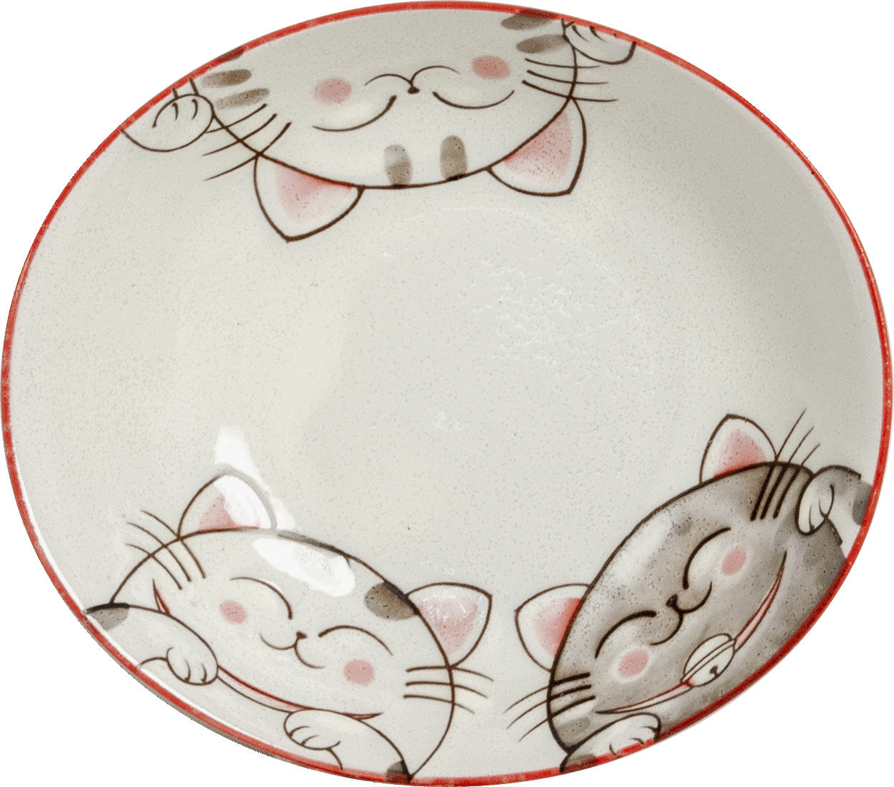 Three cats Bowls oval red 17x15 cm | H4 cm