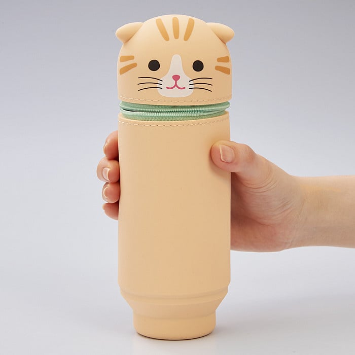 LIHIT LAB Punilabo Stand Pen Case Big Size Tabby Cat (Limited Edition)