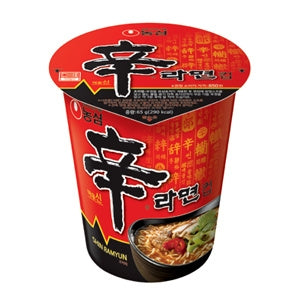 Shin Ramen cup Instant Noodles Hot & Spicy 68g