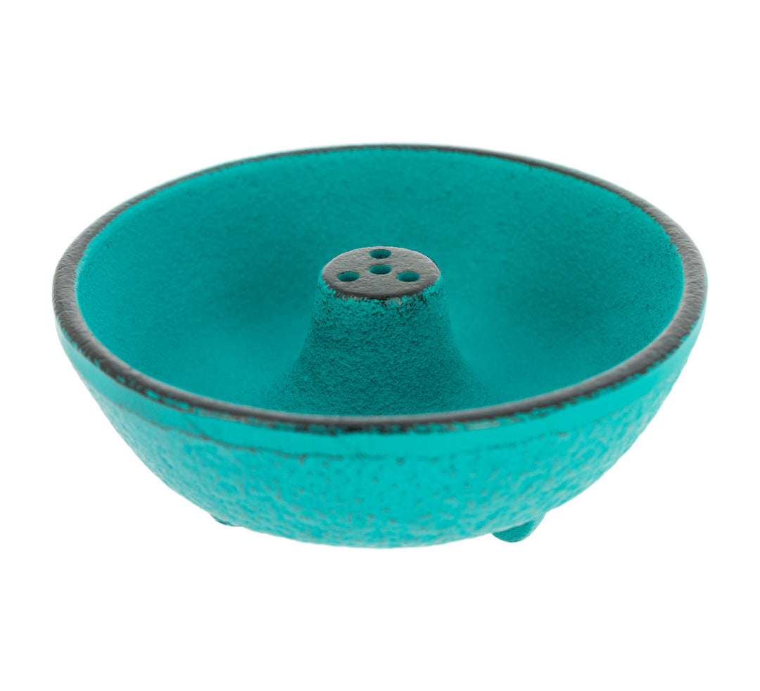 Incense Burner Iwachu Fountain Turquoise Ø8.3xH3.1 cm