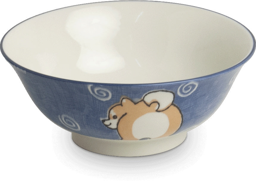 Japanese bowls Shiba Dog 2pcs. Ø19 cm | H7.5 cm