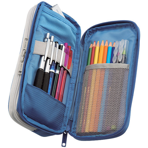 SMART FIT Double Pen Case Pen Pouch Large - Blue