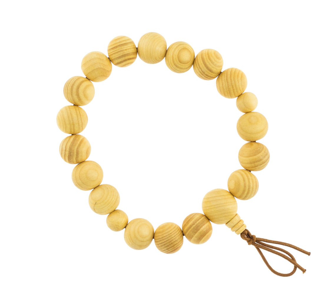 Nenju Japan wrist mala Torreya Wood