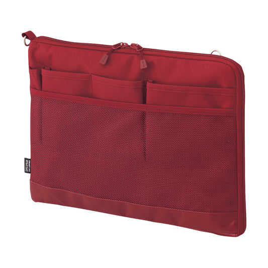 LIHIT LAB Japan Smart Fit Bag in Bag A4 Red