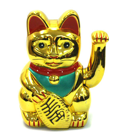 Japanese Lucky Solar Cat large 18cm