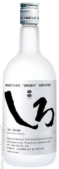 Jyunmai Shochu 'Shiro' Junmai Kama-Shochu 750ml