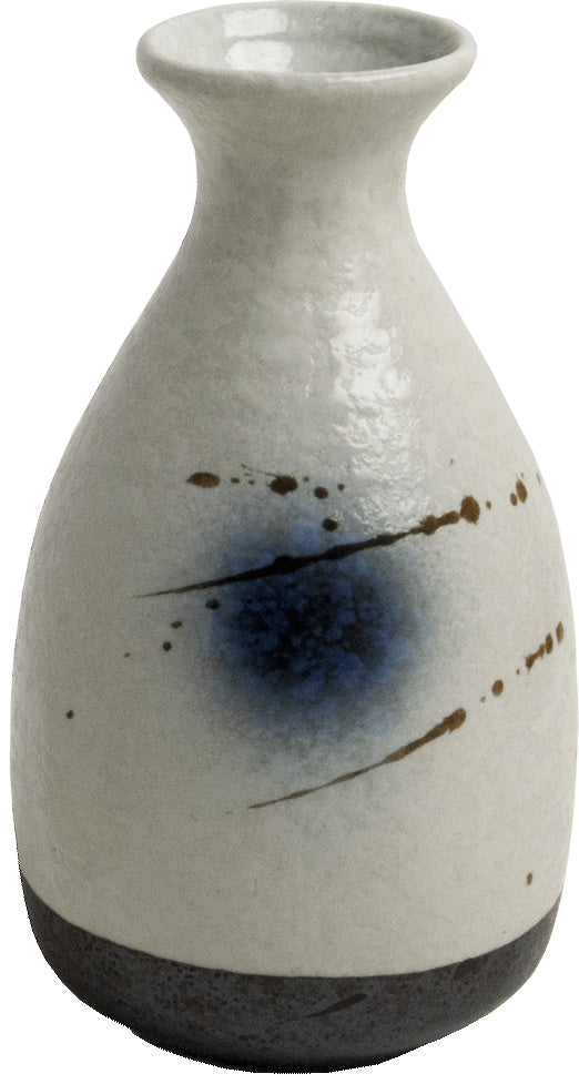 Stone Sake bottle Black-blue