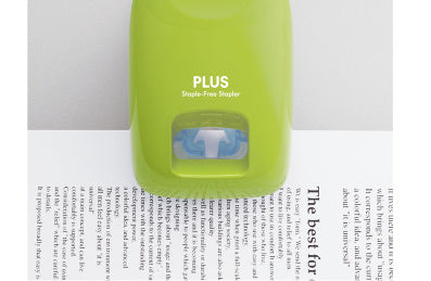 PLUS Stapleless Stapler - Green