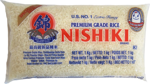 Nishiki Rice Musenmai Medium Grain 1kg